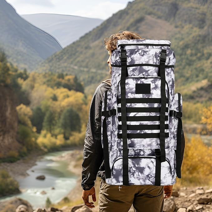 Hiking Backpack for Men 70L/100L Camping Backpack Military Rucksack Molle 3 Days Assault Pack for Climbing