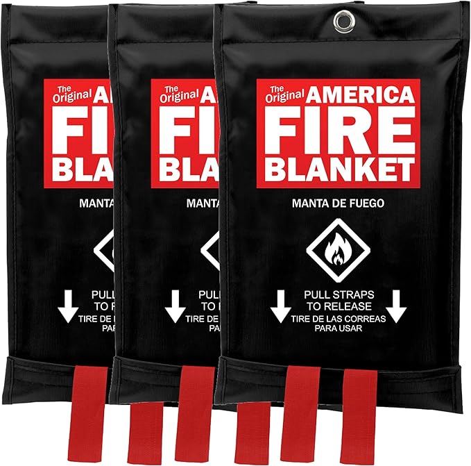 America Fire Blanket, Fire Blanket – Puts Out Fires in Seconds, Never Expires, Provides Peace of Mind