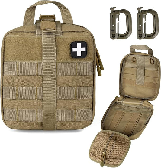 LIVANS 1000D First Aid Bag Empty Medical Ifak Pouch Molle EMT Pouches Rip-Away Tactical Military Trauma Emergency Medic Bag
