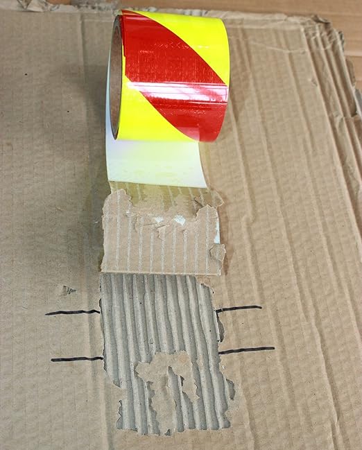 Non Fading Reflective Tape Outdoor Waterproof 3 inch Wide for Truck, High Visibility Warning Safety Industrial Marking Tape (168 feet)
