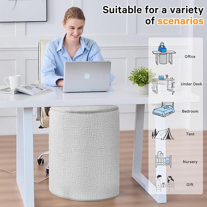 Under Desk Heater & Space Heater for Indoor Use,Leg Foot Feet Warmer For Office Home Quiet, Small Portable Personal Office Heater Accessories,Essentials Supplies For Women Men Gifts Large