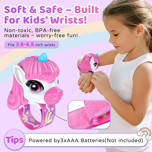 Vvinca Walkie Talkies for Kids 2 Pack, Unicorn Toys for Girls Age 3-4-5-6-7 Christmas Birthday Gifts 8 9 10 11 12 Year Old Long Range Camping Outdoor Toddler Toy Walkie-Talkie Stocking Stuffers