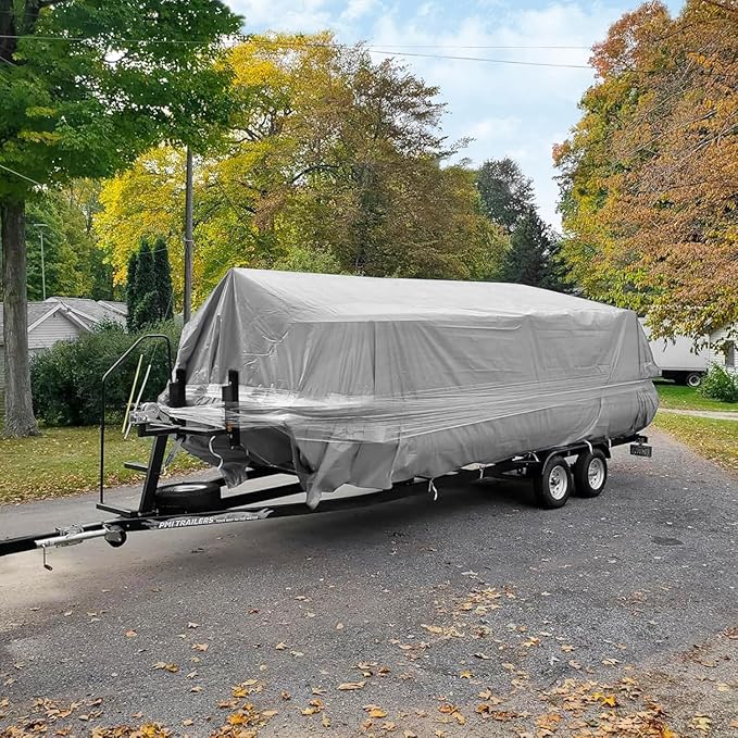 Tarps Heavy Duty Waterproof, 12 Mil Silver Heavy Duty Tarps with Grommets Reinforced Edges, UV Resistant, Tear&Fade Resistant, Large Covers for Camping Patio Roof Boat Outdoors, 14 * 20FT