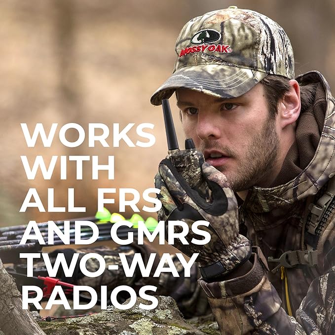 Midland GXT1050VP4 GMRS Two-Way Radio (50-Channel, Long Range, 142 Privacy Codes, SOS, NOAA, Rechargeable Nickle Battery, Mossy Oak Camo, 2-Pack)