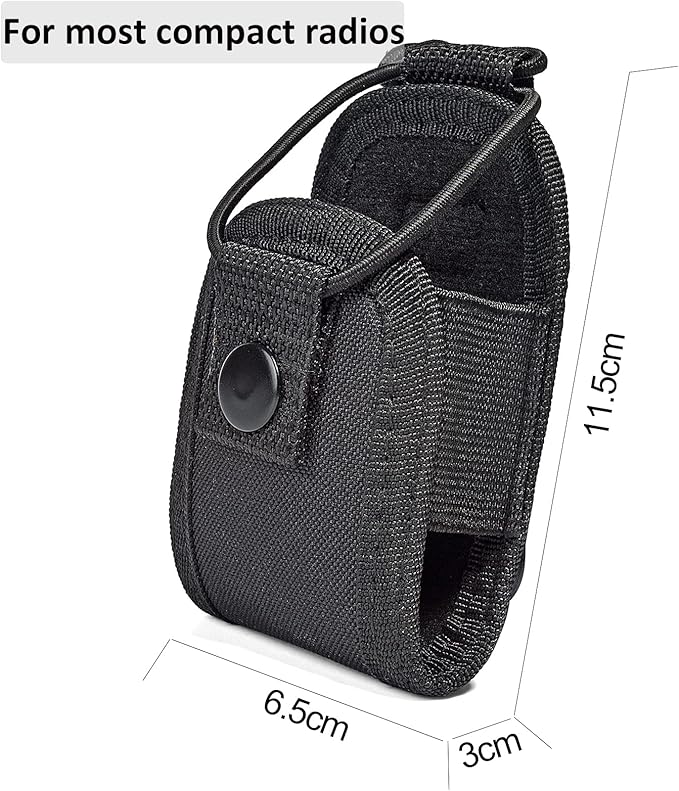 Universal Radio Case, Nylon Holder Holster Case Pouch Accessories with Arm Strap and Shoulder Strap for Baofeng UV5R Midland Motorola Talkabout Cobra Retevis Walkie-Talkie (Pack of 2)