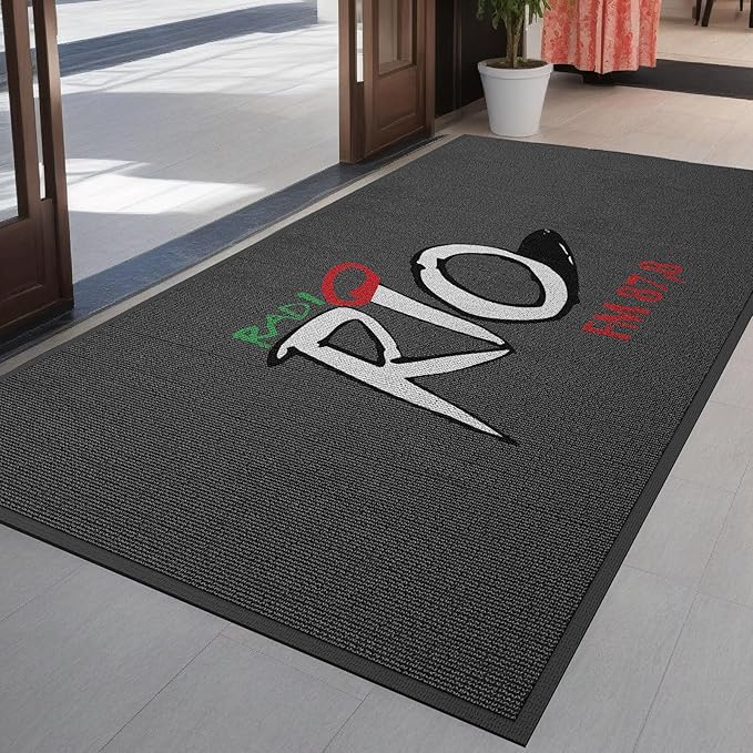 Custom Commercial Grade Doormat with Any Logo Size Color Shape Floor Mat Entryway Area Rug Welcome Carpet for Business Home Indoor/Outdoor Non Slip Washable Durable
