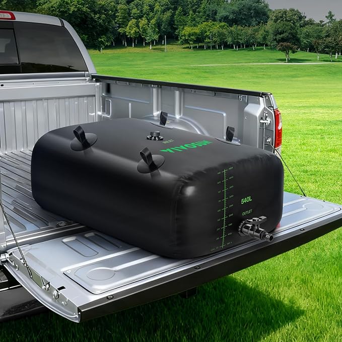 VIVOSUN 540 L/143 Gal Water Storage Bladder, Foldable and Portable Water Tank, Water Storage Bag Containers for RV, Camping, Garden, Irrigation, Drought Resistance, Firefighting