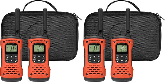 Motorola Solutions Two-Way Radio, 35 Mile Range, 22 Channel | Waterproof | Rechargeable | Emergency Features | 4 Pack