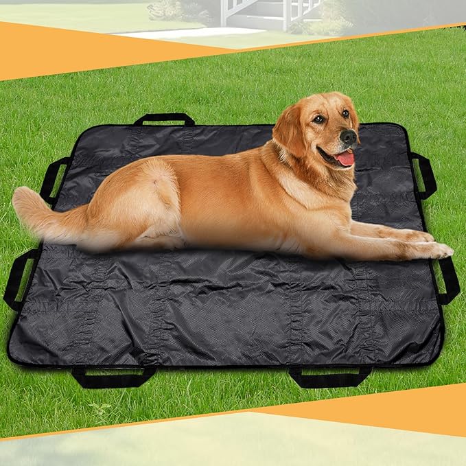 Dog Stretcher for Large Dogs, Dog Stretcher, Portable Stretcher, Emergency Animal Carrier Capable of Holding up to 300 pounds with 8 Handles(Gray)