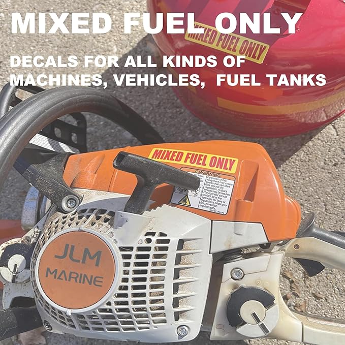 20PCS Mixed Fuel Only Stickers for Oil Gas Can Sign Truck Boat Decals Car Labels 3.25 X 0.75 Inch