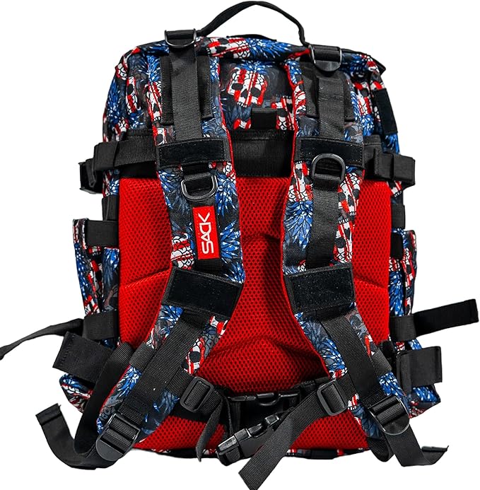 Combat Iron 25L Military Tactical Backpack for Men & Women, Molle Daypack Bug Out Bag, Hiking, Camping, Travel Rucksack with Bottle Holder, USA Pineapple Grenade Design