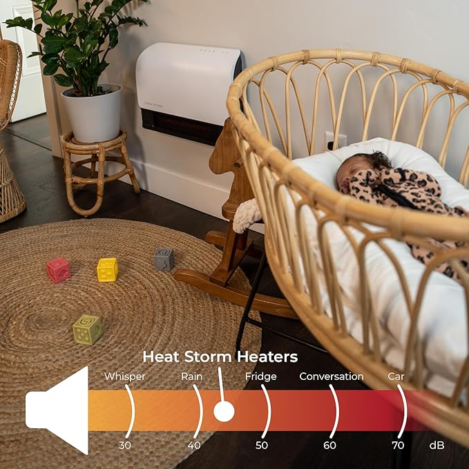 Heat Storm 1500-Watt Sedona WiFi Infrared Wall Mountable Heater,White