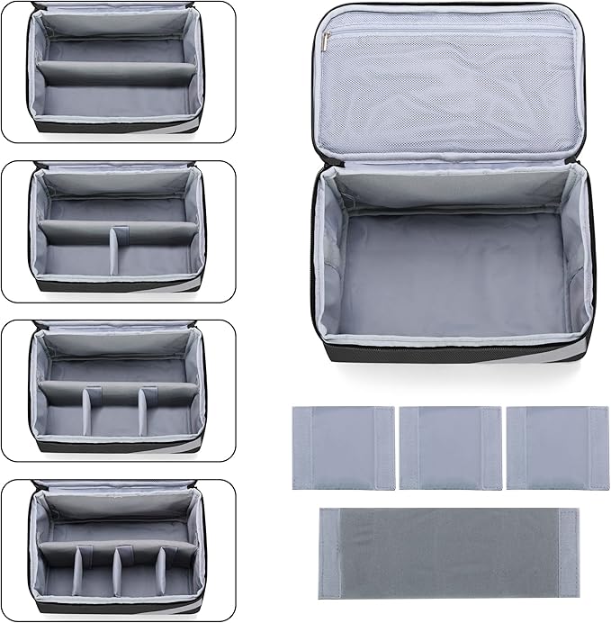 Trunab Medicine Storage and Organizer Bag Empty, Pill Bottle Organizer with Portable Small Pouch, Home First Aid Box for Emergency Medication, Supplements or Medical Kits (Bag Only)(Patent Design)