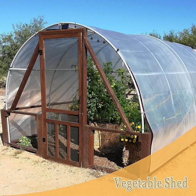 Waterproof Tarps, 6x12 FT - Clear Vinyl Patio Enclosure, Transparent Tarp, Greenhouse Plastic Sheeting - Heavy Duty Tarp for Patio Winter Garden Lawn Plants Pet Hutch Roof