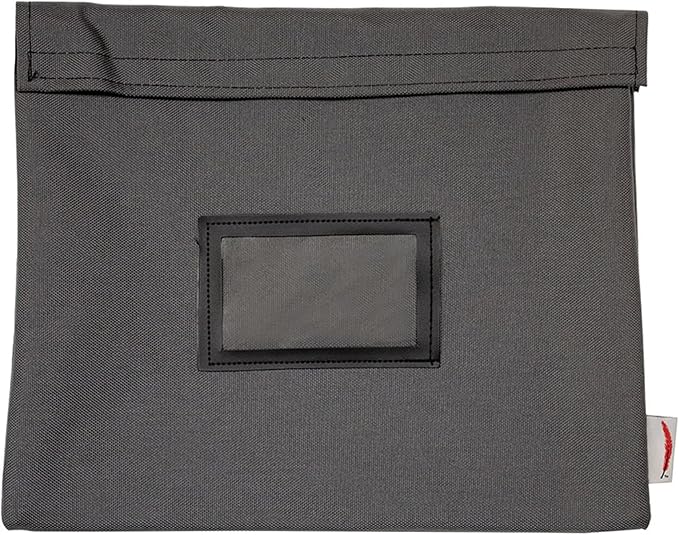 Fire Resistant Document Bag, 14" x 11", Water Repellent, Safe Storage Pouch, Money Bag, Fire and Water Resistant Document Holder (Gray)