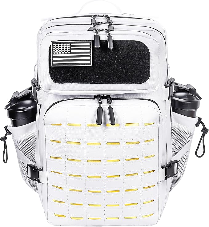 LHI Tactical Military Backpack for Men 25L/45L Large Molle Army Assault Pack 3 Day Hiking Rucksack With Bottle Holder