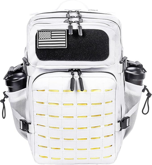 LHI Tactical Military Backpack for Men 25L/45L Large Molle Army Assault Pack 3 Day Hiking Rucksack With Bottle Holder