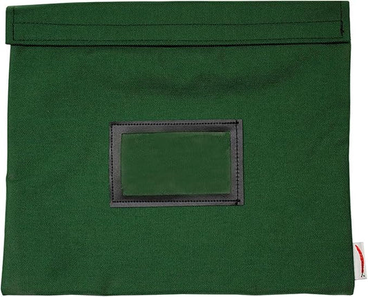 Fire Resistant Document Bag, 14" x 11", Water Repellent, Safe Storage Pouch, Money Bag, Fire and Water Resistant Document Holder (Forest Green)