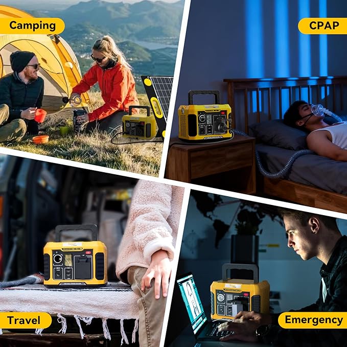 TogoPower Portable Power Station 300W, Outdoor Solar Generator (Solar Panel Not Included) 231Wh Backup Lithium Battery, 120V Pure Sine Wave AC Outlet for Camping Travel Hunting Blackout Home Emergency