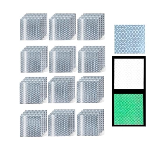 Glow in The Dark Reflective Stickers 2 inch X 2 inch for Car, High Visibility Warning Safety Reflective Strips (120 Pcs)