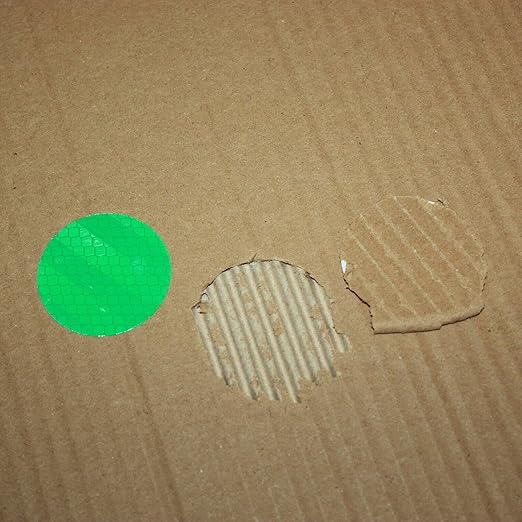 Green Reflective Stickers 2-inch Diameter Round Reflector, Outdoor Waterproof High Visibility Warning Adhesive Tape (60 Pcs)