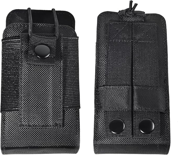 TWAYRDIO Molle Radio Holster Holder Pouch for Tactical Vest Duty Belt, Universal Two Way Radio Case for Baofeng Yaesu Icom Motorola Kenwood Quansheng Handhelds Walkie Talkies