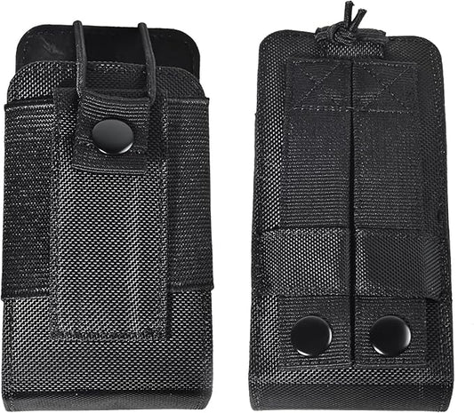TWAYRDIO Molle Radio Holster Holder Pouch for Tactical Vest Duty Belt, Universal Two Way Radio Case for Baofeng Yaesu Icom Motorola Kenwood Quansheng Handhelds Walkie Talkies