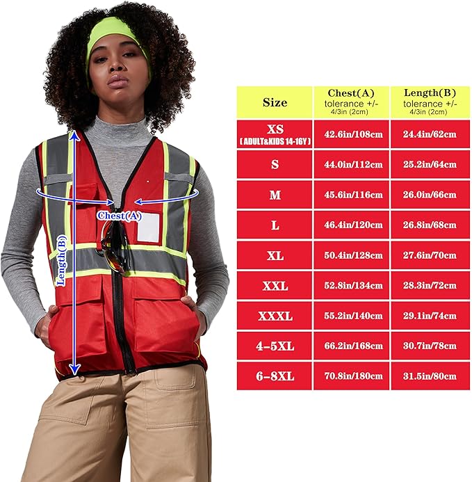 AYKRM Custom Logo Personalised Printed High Visibility Reflective 2 two tone work construction Safety Vest