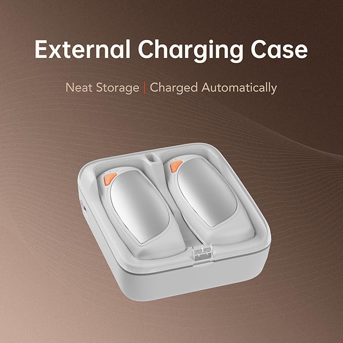 Hand Warmers Rechargeable 2 Packs, Double Sided Heating with AI Charging Case, 14000mAh Electric Hand Warmer Ultra Long Battery Life, Portable Heater Gifts for Christmas,Camping,Hunting