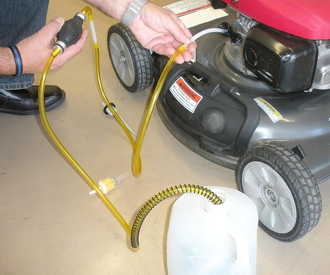 GasTapper Fuel Transfer Pump - 6 Ft Siphon Pump for Gas, Water, Oil, Fluid - Manual Hand Pump