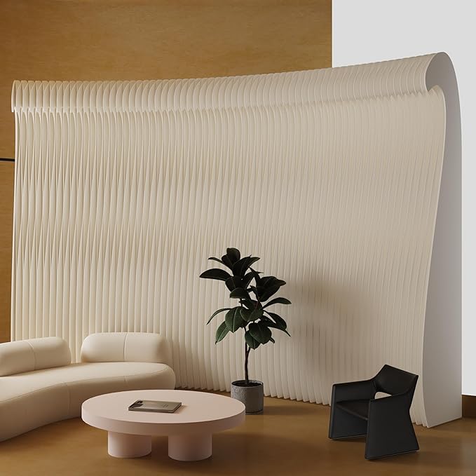 Foldable Room Divider Privacy Screens Movable Temporary Wall Space Partition, 5.25~7.87 FT Tall, 6.56~16.5 FT Width, Choice of Various Sizes and Styles