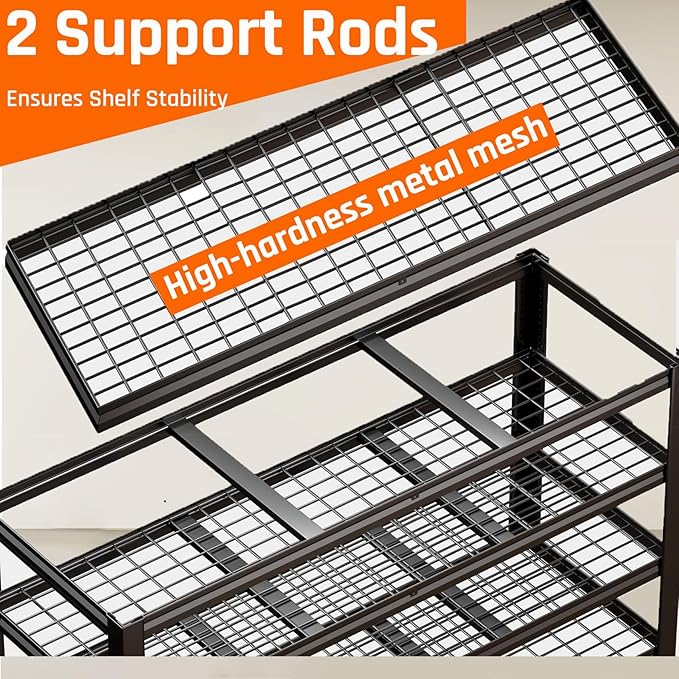 30" D Storage Shelves, 72" W Garage Shelving Heavy Duty Metal Adjustable Garage Shelves, Shelving Units Industrial Shelving for Warehouse, 72" W x 30" D x 72" H,2 Pack