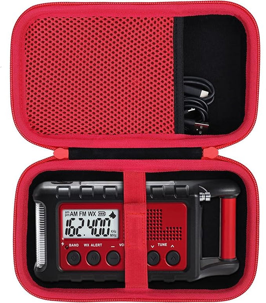 co2CREA Hard Case Compatible with Midland ER310/ER310PRO/ER210 NOAA Emergency Crank Weather Radio