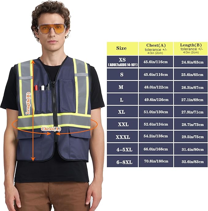 A-KSAFETY Custom High Visibility Reflective Safety Vest with logo