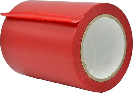 MAT Vinyl Marking Tape Red - 6 inch x 36 yds. for Safety Floor Marking (School Gym, Restaurants, Warehouse), Dance Floor Splicing, Pinstriping Cars & Boats