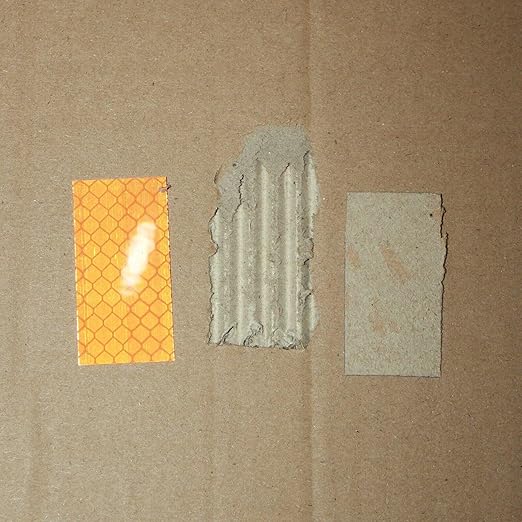 Orange Reflective Stickers 1 inch X 2 inch, Outdoor Waterproof High Visibility Warning Safety Adhesive Reflector Tape (30 Pcs)