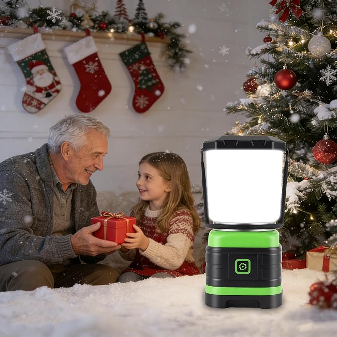 Lichamp LED Camping Lantern, Battery Powered LED Lights Camping Essentials, Portable Lanterns Flishlights for Emergency, Hurricanes, Outdoor Hiking, Power Outages, Survival Gear and Home Use, 4 Pack