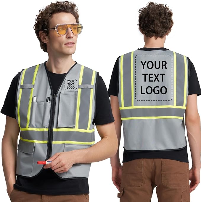 A-KSAFETY Custom High Visibility Reflective Safety Vest with logo