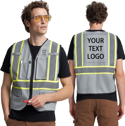 A-KSAFETY Custom High Visibility Reflective Safety Vest with logo