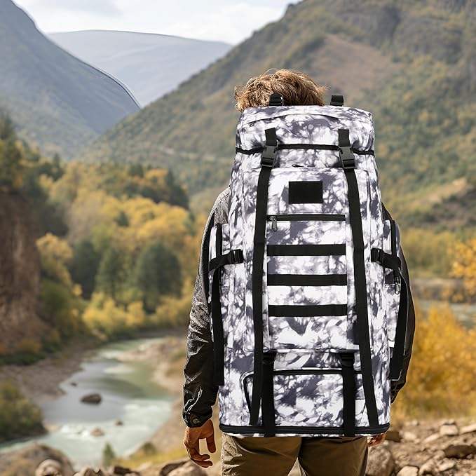 Hiking Backpack for Men 70L/100L Camping Backpack Military Rucksack Molle 3 Days Assault Pack for Climbing