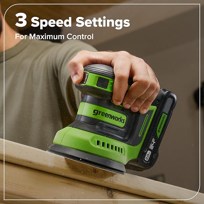 GREENWORKS 24V (8-TOOL) Combo (Drill, Impact Driver, Circular Saw, Reciprocating Saw, Jigsaw, Multi-Tool, Sander, Flashlight), 4.0Ah + (2) 2.0Ah (Power Bank) Batteries, (2) Cables, 65W Rapid Charger