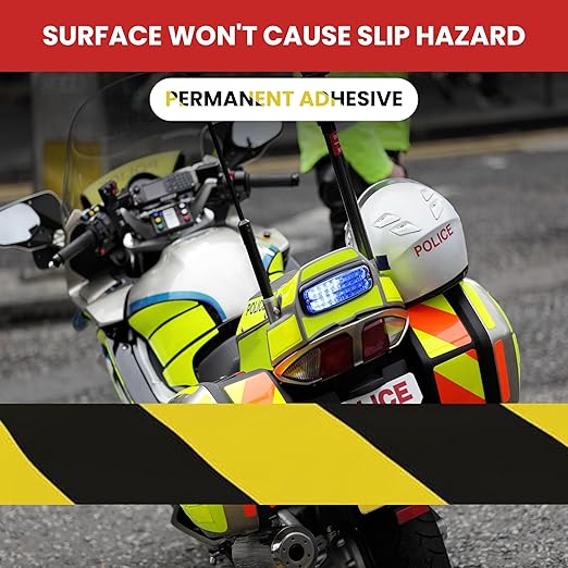 GGR Supplies T.R.U. SST-618C Black & White Hazard Warning Safety Stripe Tape: 3" in. Wide x 18 yds.