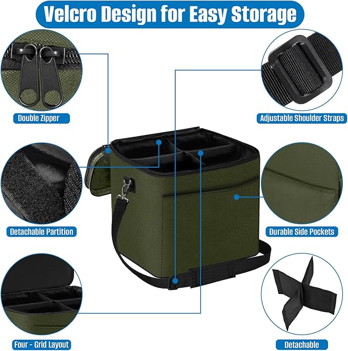 SIRUITON Mini Fuel Cylinder Storage Bag, Refillable Propane cylinder 1 LB Tank Cover, Small Propane Tanks Bag, 600D Oxford Fabric, fuel keg refillable propane tank Bag, for Outdoor Camping, cooking