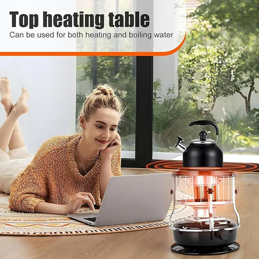 Portable Kerosene Heater Indoor Outdoor, Kerosene Stove Non Electric Heaters, Emergency Oil Heater, for Heating Garage Cooking Camping
