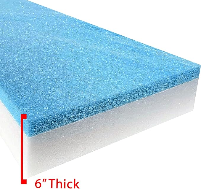 FoamTouch 6" Gel-Memory-Foam-Mattress No Cover