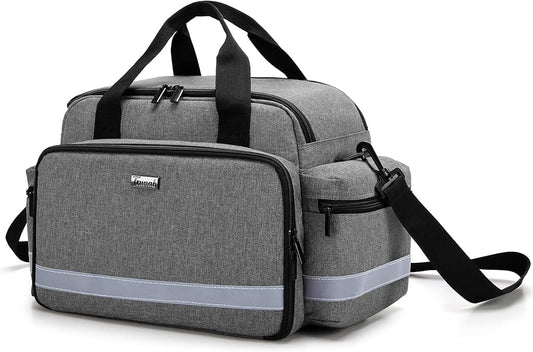 Trunab Home Health Nurse Bag Medical Bag Organizer with Handle and Shoulder Strap for Home Visit, Travel, Nursing Student