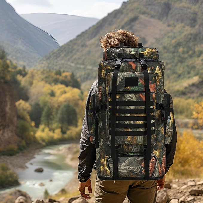 Hiking Backpack for Men 70L/100L Camping Backpack Military Rucksack Molle 3 Days Assault Pack for Climbing