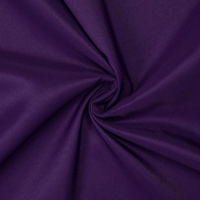 Gee Di Moda Round Tablecloth - 70 Inch Purple Round Table Cloth for 24 to 48 Inch Round Tables - Heavy Duty Washable Fabric - for Buffet Table, Holiday Party, Dinner, Wedding & Baby Shower