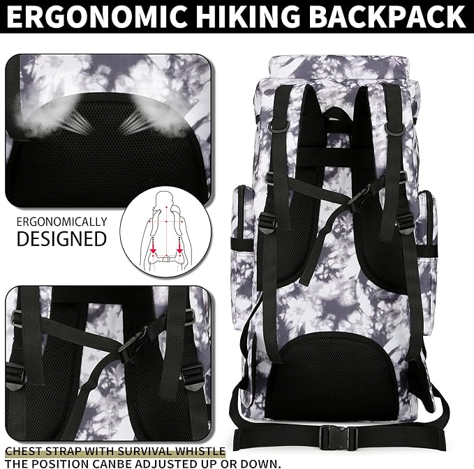 Hiking Backpack for Men 70L/100L Camping Backpack Military Rucksack Molle 3 Days Assault Pack for Climbing