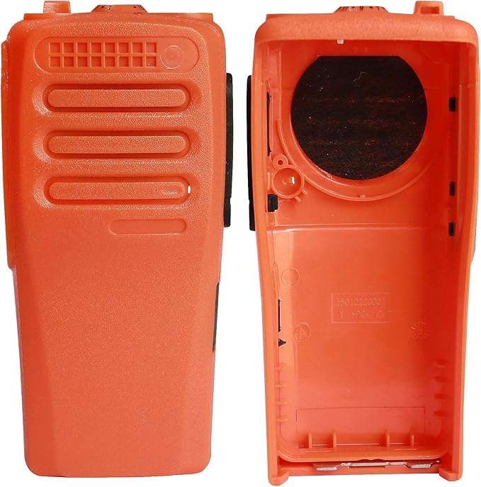 Amasu Orange 16 Channel Replacement Housing Case Compatible with CP200D with Buttons Channel PTT Button